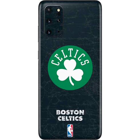 NBA Boston Celtics Black Secondary Logo Galaxy S20 Plus Skin